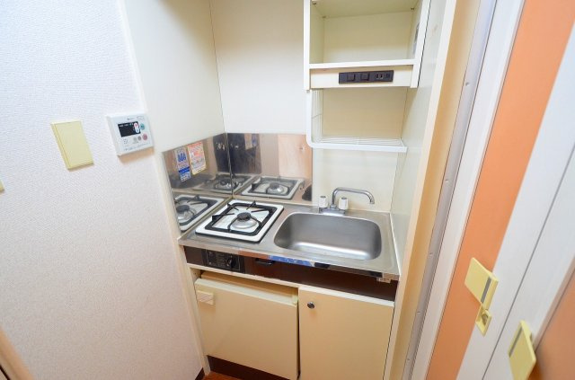 1口ガスコンロ付きのキッチンです！