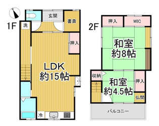 鴻池戸建の間取り