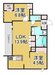ベルアントレ西宮の間取り