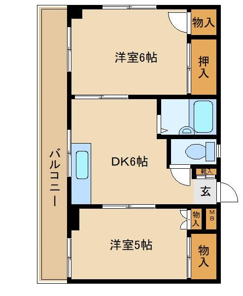 第２５シンエイビルの間取り|間取りです。