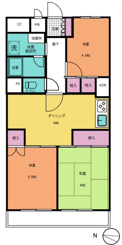 福生市武蔵野台２丁目の中古マンション