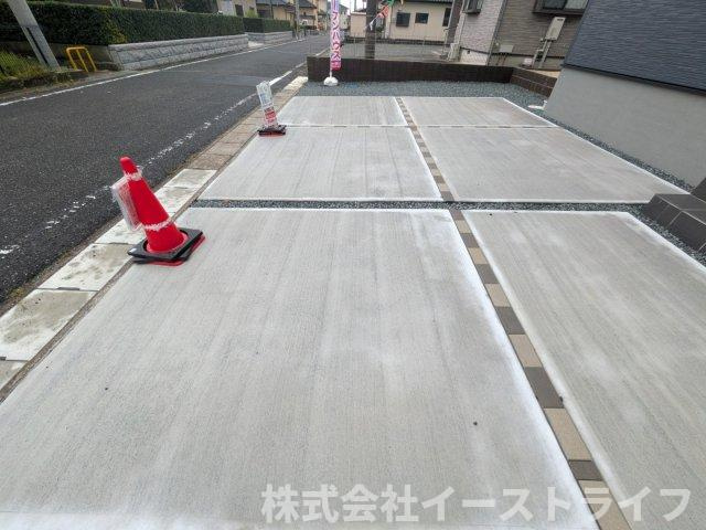 【新築戸建】　いわき市久之浜町第4　長期優良住宅の駐車場|2号棟写真　カースペースです。