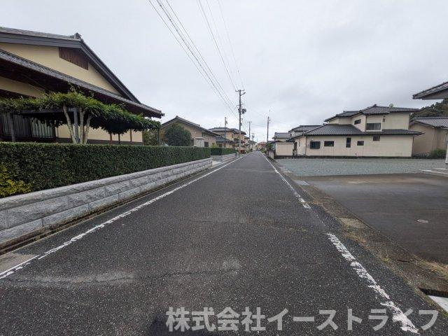 【新築戸建】　いわき市久之浜町第4　長期優良住宅の前面道路含む現地写真|北西側6ｍ公道