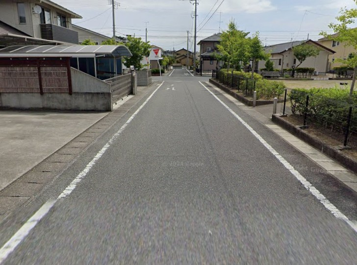 【新築戸建】　いわき市久之浜町第4　長期優良住宅の前面道路含む現地写真|北東側6ｍ公道