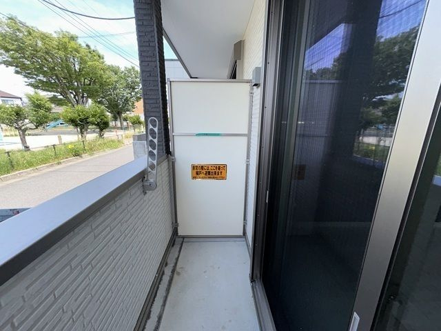 ジーメゾン松戸中和倉のバルコニー