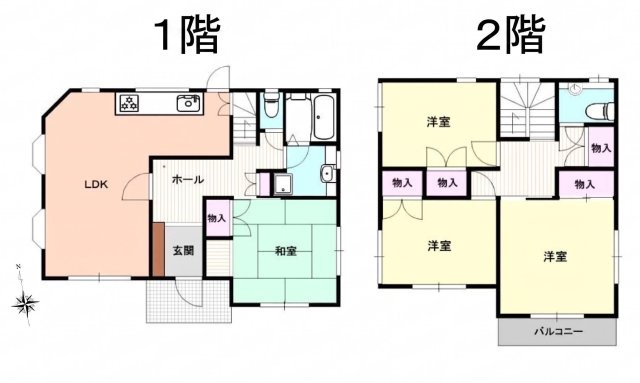 糟屋郡宇美町四王寺坂３丁目　戸建ての間取り
