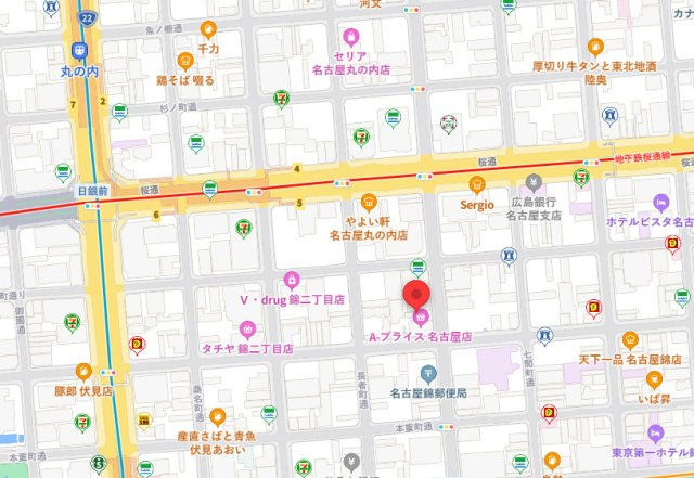 ＡＩ錦セントラルビルの地図