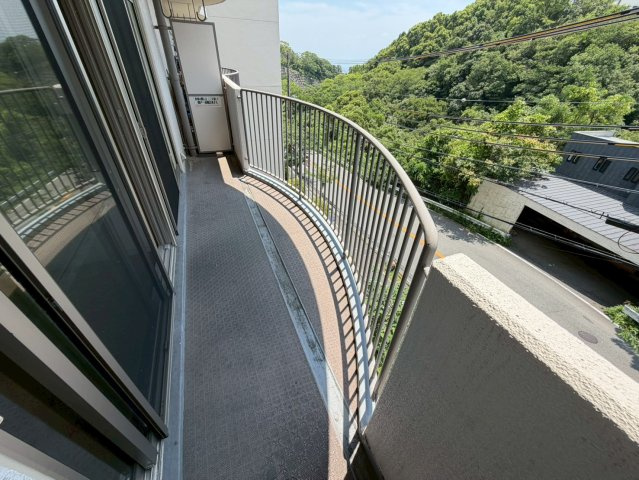 荒神山マンションのバルコニー