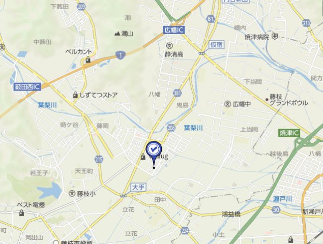 ラルジュ の地図
