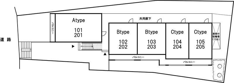 リブリ・Hugel山手の区画図