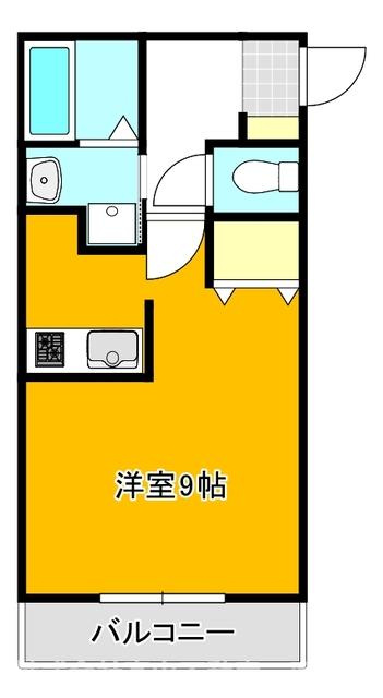 直方市大字感田のアパートの間取り