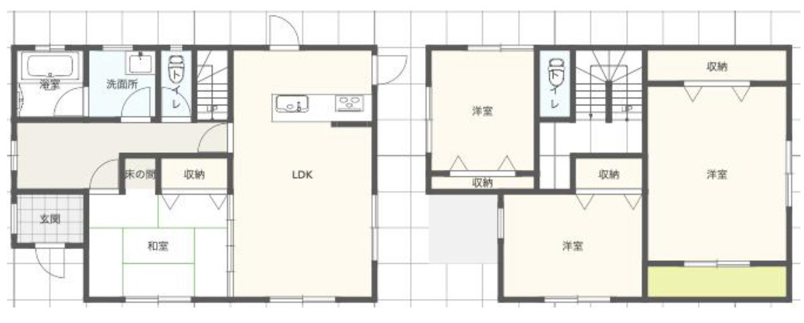 沖　売戸建ての間取り