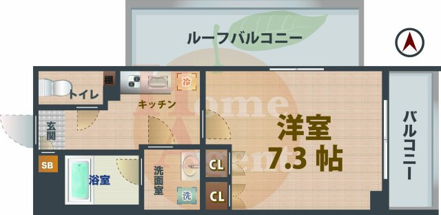 【間取り】 | AXAS中野大和町 | 1Kのお部屋です。