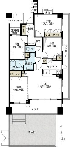 つつじヶ丘ガーデンハウスヒルサイドレジデンスの間取り