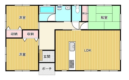 いすみ市深堀　平屋中古戸建の間取り|図面と現況に相違がある場合、現況を優先致します。