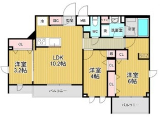 【間取り】 | ＨＩＬＬＴＯＰ南蒲田 | 間取りです。