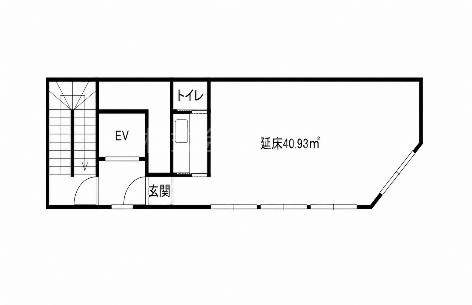 DGビル天下茶屋　貸店舗・事務所の間取り