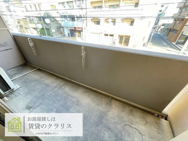 ドウエル東寺道のバルコニー