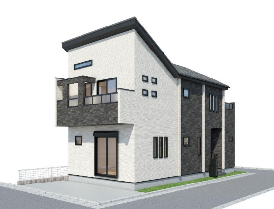 新築/朝霞市本町１丁目の外観パース|外観パースです