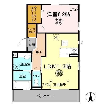 【間取り】 | グレイスコートB棟