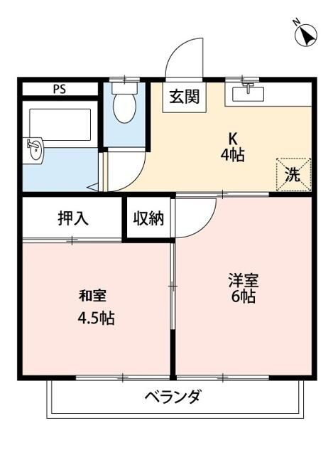 川口市新井町のアパート