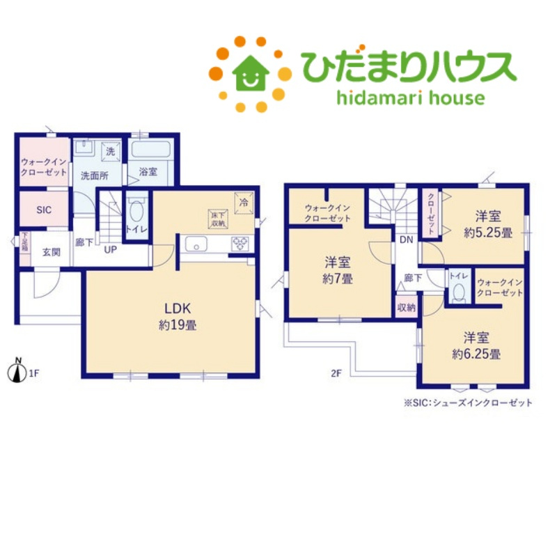 鴻巣市下忍　3期　新築一戸建て　グラファーレ　02の間取り