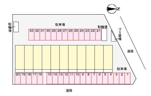 プラネットＤ　　　刈谷市近郊の賃貸はクラスホームの駐車場