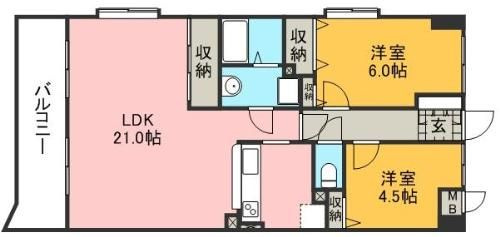 コアマンション大江東の間取り