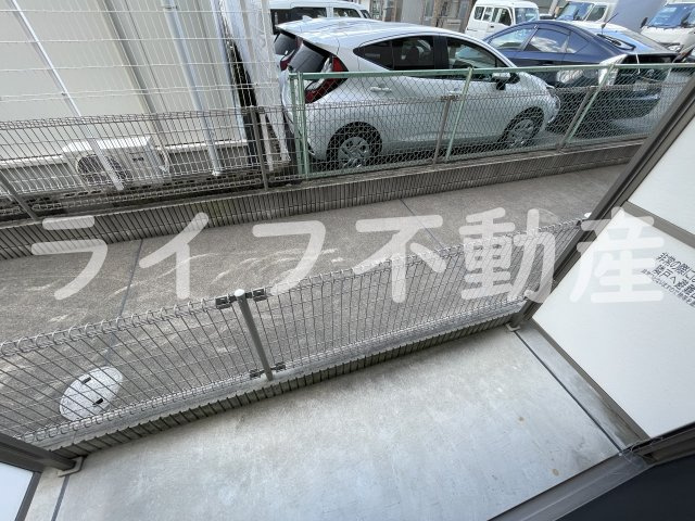 エスティームⅡ番館のバルコニー|陽当たり良好なバルコニーです