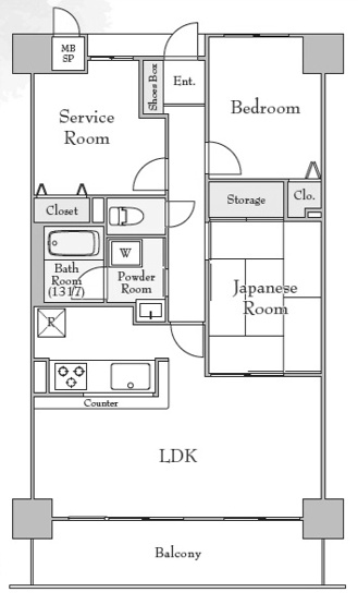 【間取り】 | ライオンズマンション向日町 | 専有面積74.81㎡