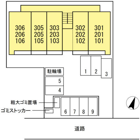 オレンジハウスの区画図