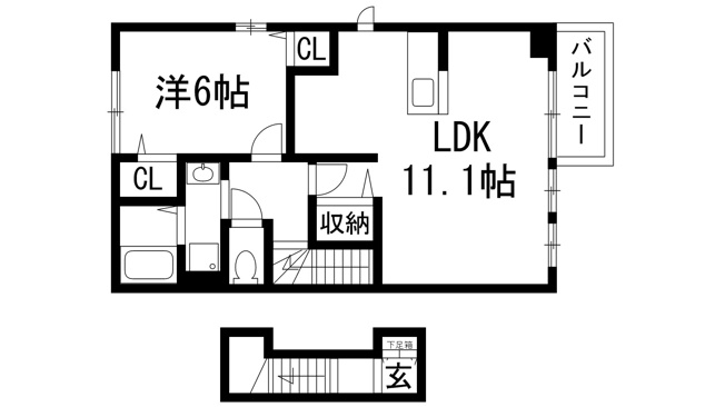 【間取り】 | レジデンス佐々木４