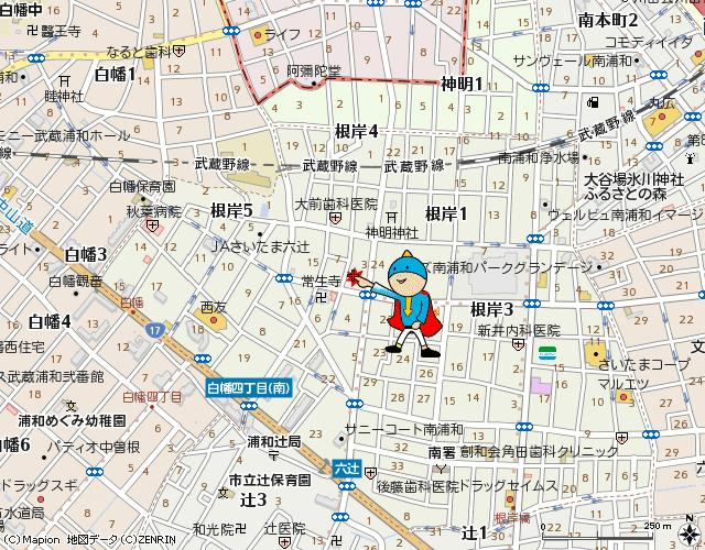 アドミラルマンションの地図