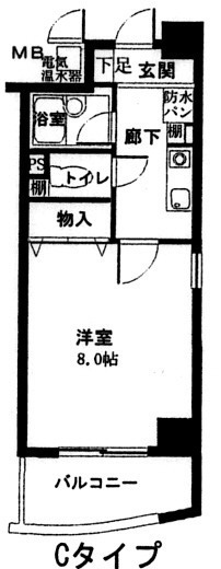 アンシャンテ南堀江の間取り