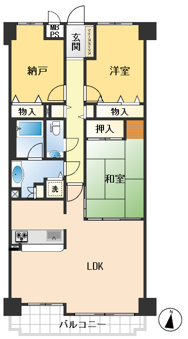 ライオンズマンション長興寺北の間取り