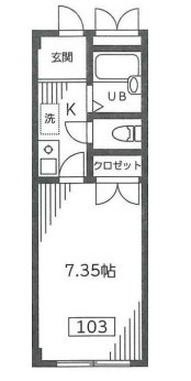 相模原市南区南台２丁目の賃貸マンションの間取り