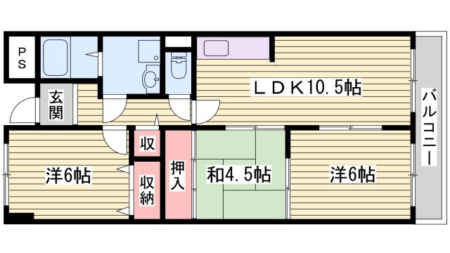 ボヌール安井の間取り