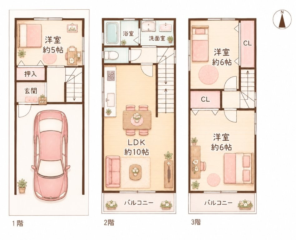 東町2丁目　中古一戸建ての間取り|間取り図はいかがですか？ご希望を叶える間取りですか？リビングの広さは？水回りの位置は？カウンターキッチン？など色々な情報が集約されています。弊社ではリフォームなどのご相談も承っております。