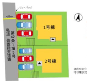 東区香椎駅東４丁目７期　１号棟の区画図
