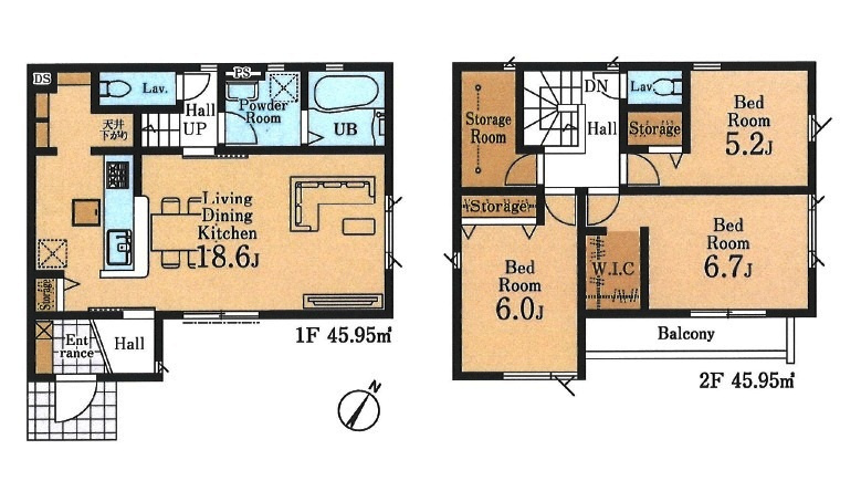 所沢市松郷・全1棟　新築一戸建　～LDK18.6帖～