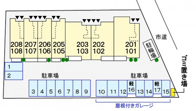 モデラートの区画図