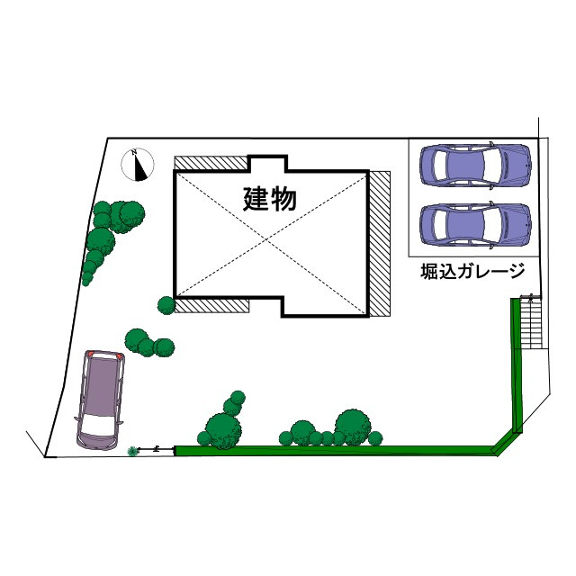 中古戸建　東つつじヶ丘曙台4丁目の土地図