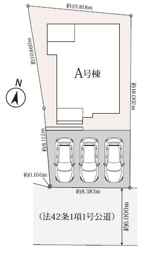 八重瀬町屋宜原（限定1棟）の区画図|A号棟　