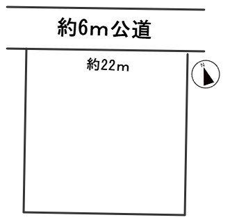６６０８５　岐阜市菅生土地の区画図