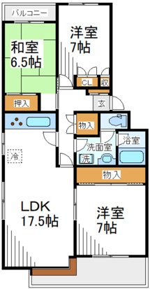 ＰＬＥＮＤＹ東船橋の間取り