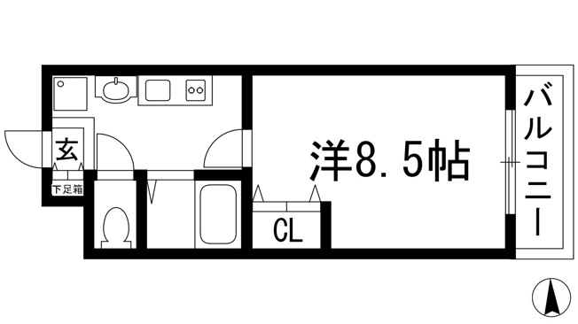 【間取り】 | パルティール甲東園