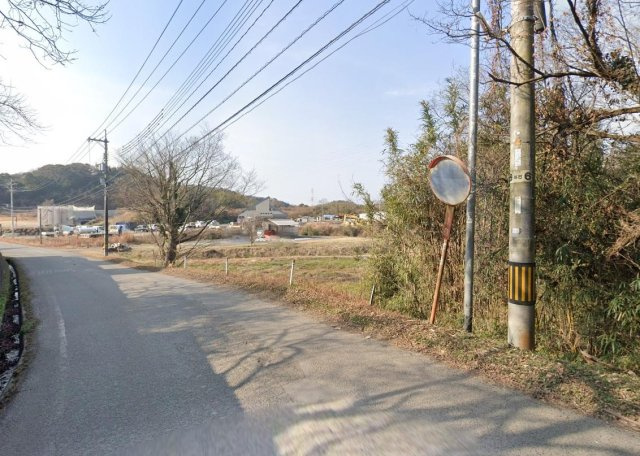 宇部市中山線　山林、畑の前面道路含む現地写真|前面接道