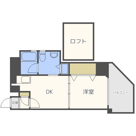 T’s SQUARE天神橋の間取り