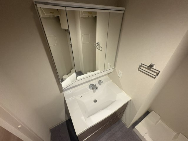 吹田市豊津町の賃貸マンションの洗面所