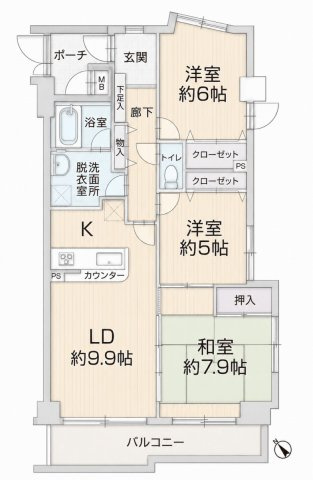 【間取り】 | アドヴァンス獅子ヶ谷 | 間取りです